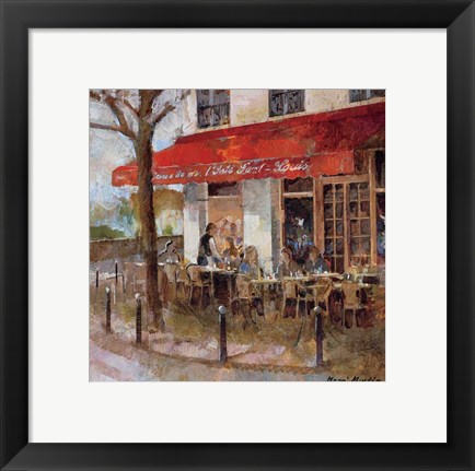 Framed Cafe Saint-Louis Print