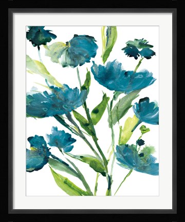 Framed Blueberry Blooms  II Print