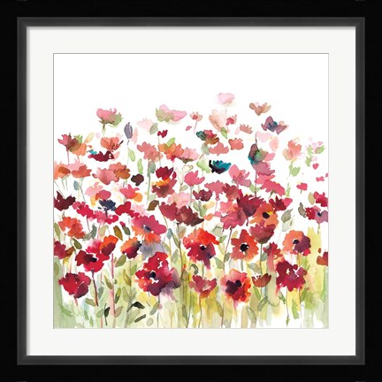 Framed Through The Garden Print