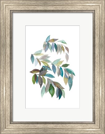 Framed Leaf Collection I Print