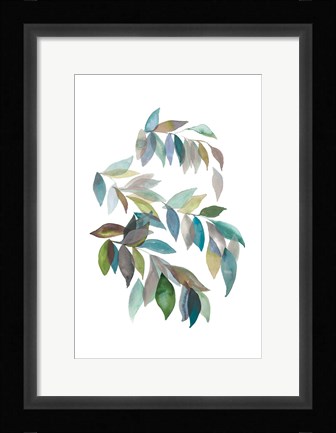 Framed Leaf Collection I Print
