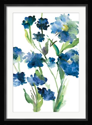 Framed Blue Bliss II Print