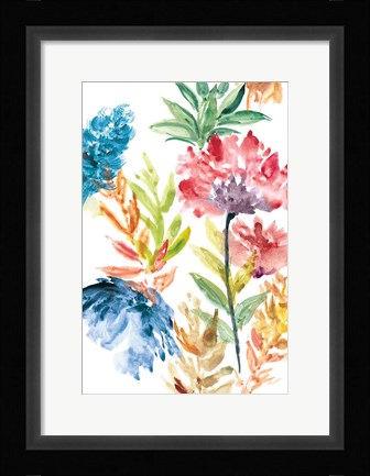 Framed Lush Floral II Print