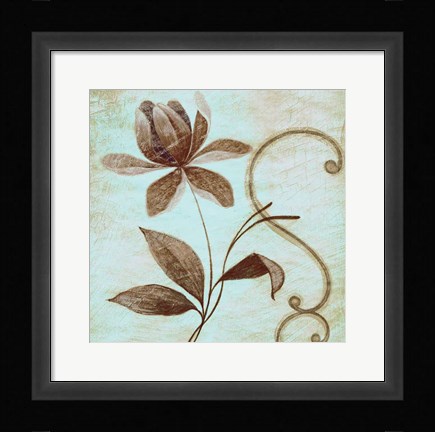 Framed Floral Souvenir II Print