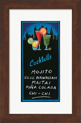 Framed Cocktails Print