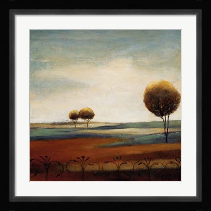 Framed Tranquil Plains II Print