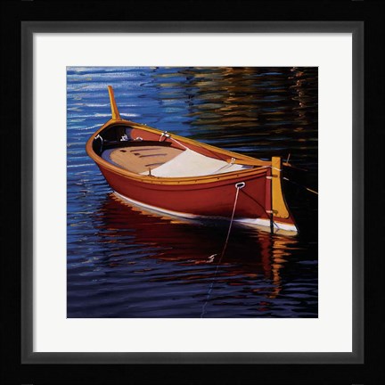 Framed Piccolo Barca Rossa Print