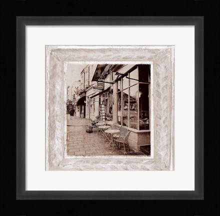 Framed Street Cafe Print