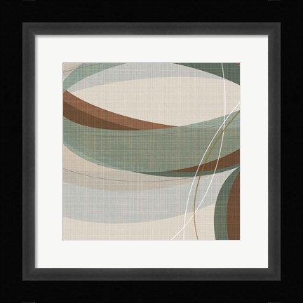 Framed Mint Ripple III Print