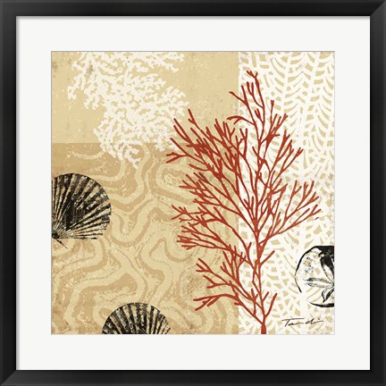 Framed Coral Impressions II Print