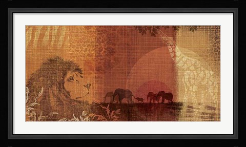 Framed Safari Sunset II Print