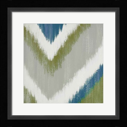 Framed Zigs N Zags III Print