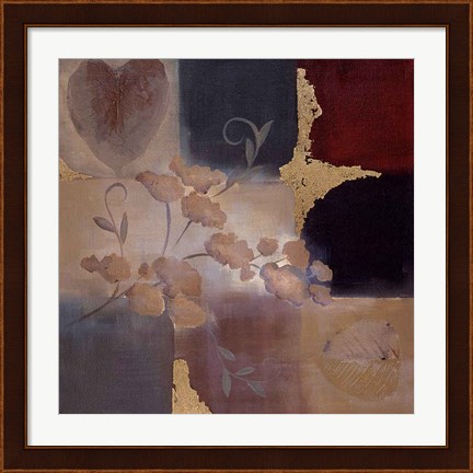 Framed Autumn Accent Floral II Print