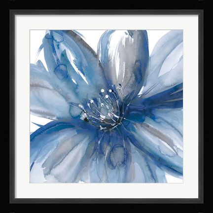 Framed Blue Beauty I Print