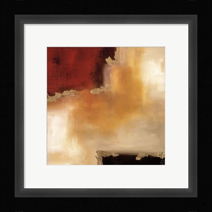 Framed Crimson Accent II Print