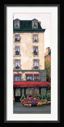 Framed Flowers on the Boulevard II Print