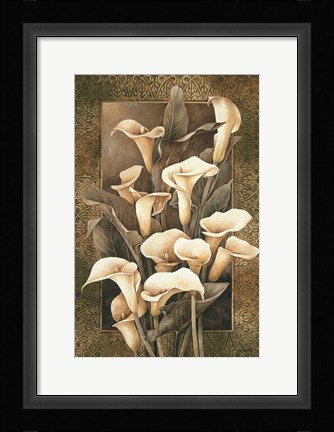 Framed Golden Calla Lilies Print