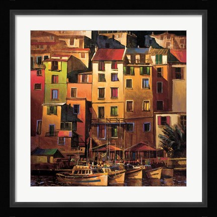 Framed Mediterranean Gold Print