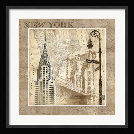 Framed New York Serenade Print