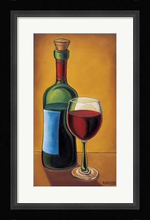 Framed Red Wine Print