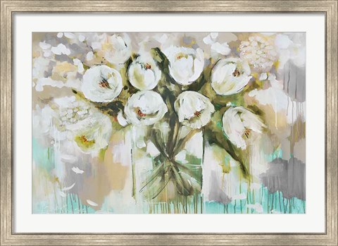 Framed Pure Blanc Tulipa Print