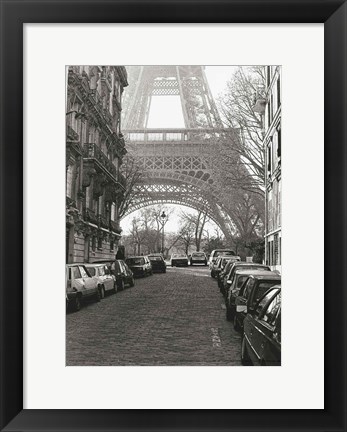 Framed Street View of ""La Tour Eiffel"" Print