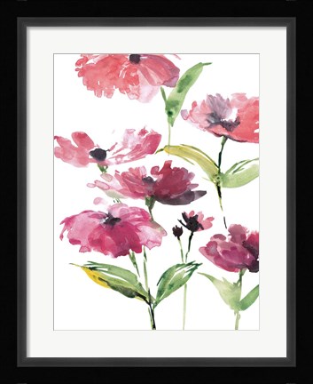 Framed Tickled Pink Posies Print