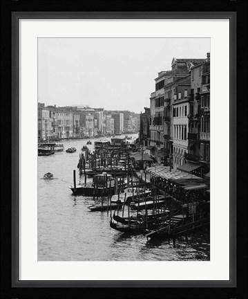 Framed Array of Boats, Venice Print