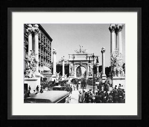 Framed Triumphal Plaster Arch Columns Celebrate Commodore Dewey Manila Victory Spanish American War Madison Square Park NY Print