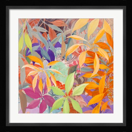 Framed Giungla colorata (detail) Print