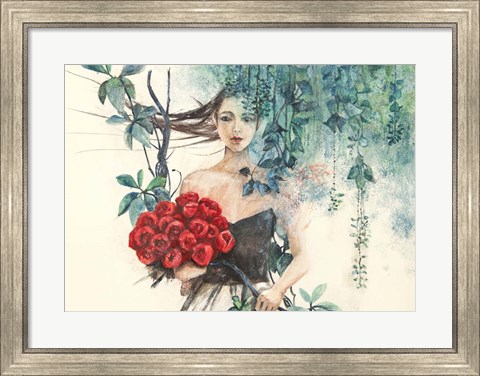 Framed Fairy of the Roses Print