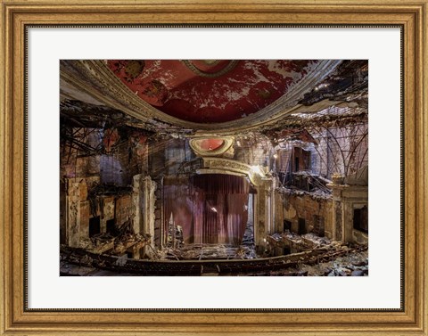 Framed Abandoned Theatre, New Jersey (I) Print
