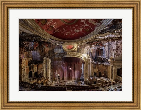 Framed Abandoned Theatre, New Jersey (I) Print