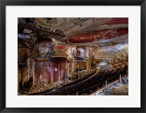 Framed Abandoned Theatre, New Jersey (II) Print