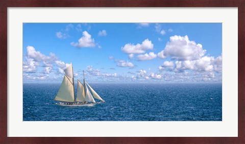 Framed Ocean Sailing Print