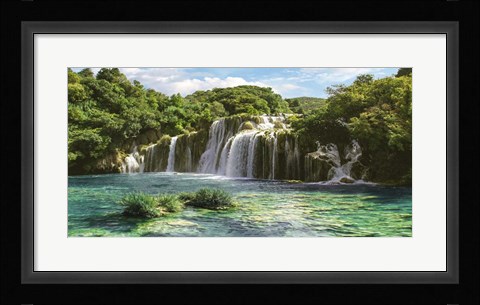 Framed Waterfall in Krka National Park, Croatia Print