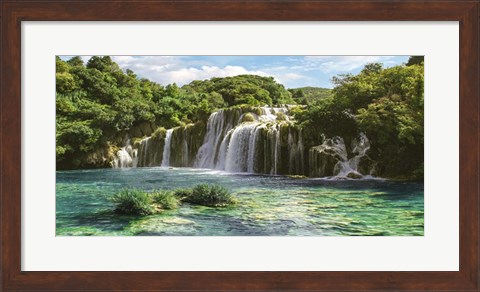 Framed Waterfall in Krka National Park, Croatia Print