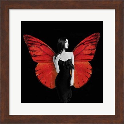 Framed Winged Beauty #2 Print