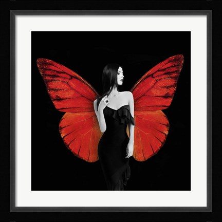 Framed Winged Beauty #2 Print