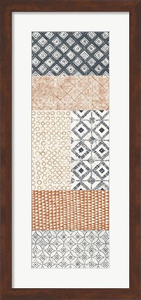 Framed Maki Tile Panel II Warm Print