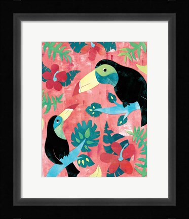 Framed Jungle Jive I Dark Print