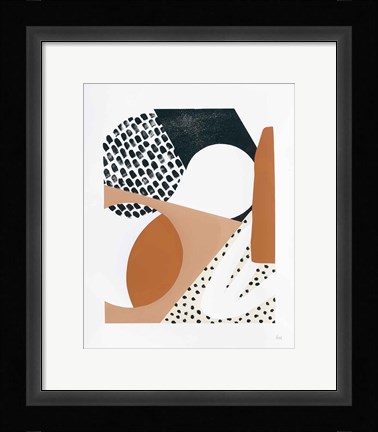 Framed Luminous Tumble I Warm Print