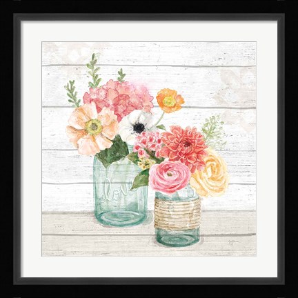 Framed Pastel Flower Market XIII Print