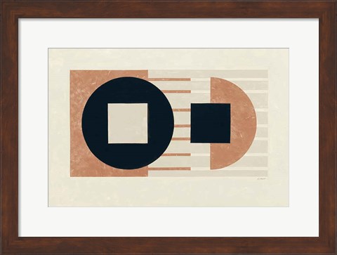 Framed Laterally Speaking Warm Print