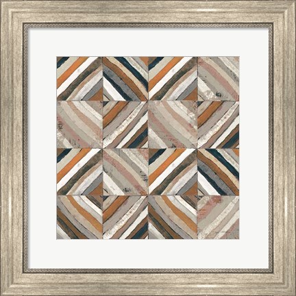 Framed Center II Abstract Warm Print