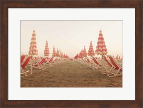 Framed At the Beach I Print