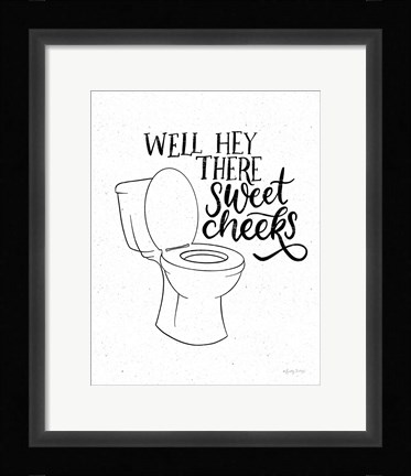 Framed Bathroom Puns III Print