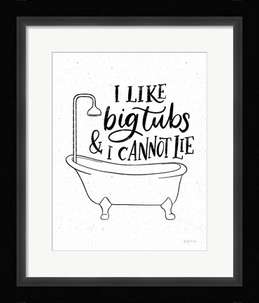 Framed Bathroom Puns II Print