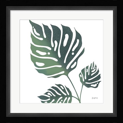 Framed Monstera IV White Print