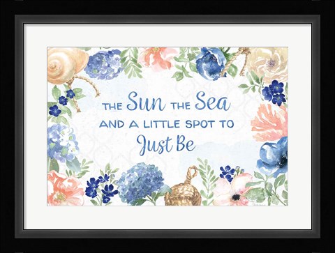 Framed Coastline Botanical IV Print